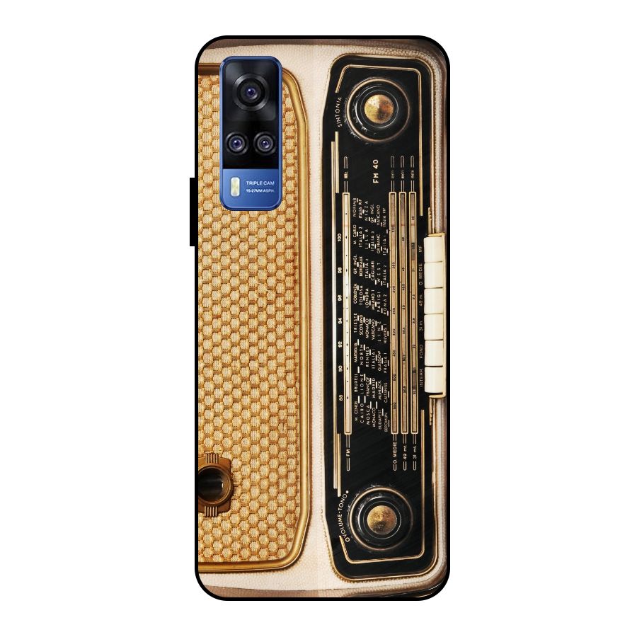 Vintage Radio Metal Back Case for Vivo Y51