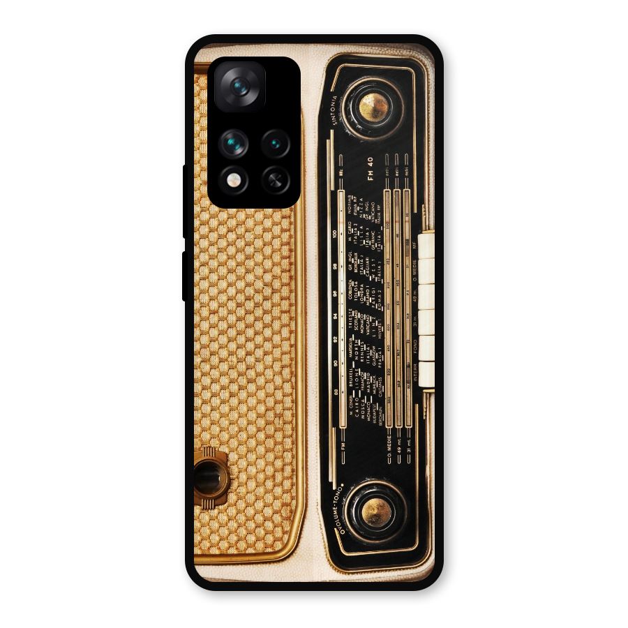 Vintage Radio Metal Back Case for Xiaomi 11i Hypercharge 5G