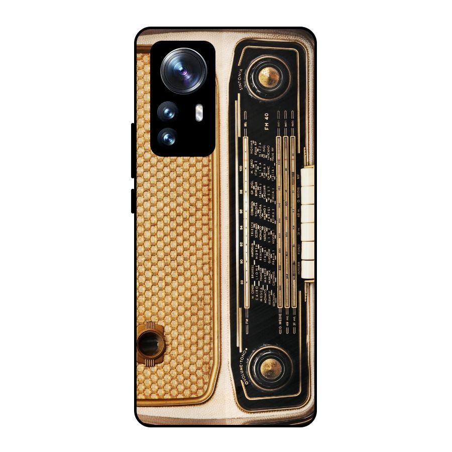 Vintage Radio Metal Back Case for Xiaomi 12 Pro