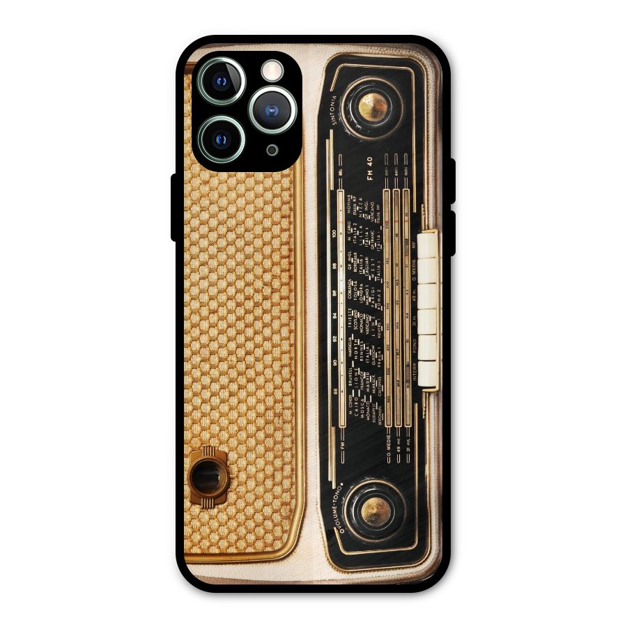 Vintage Radio Metal Back Case for iPhone 11 Pro Max