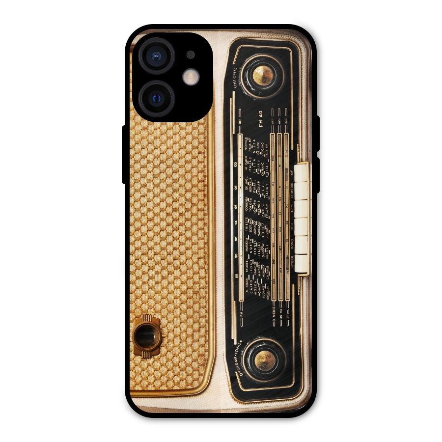 Vintage Radio Metal Back Case for iPhone 12 Mini