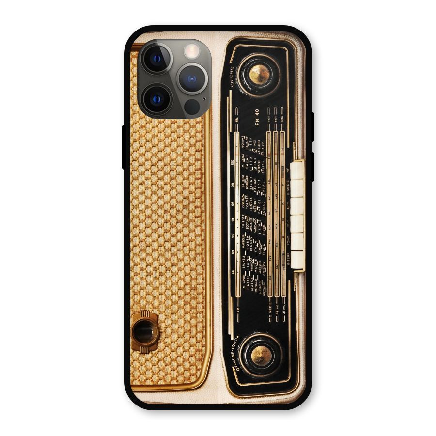 Vintage Radio Metal Back Case for iPhone 12 Pro