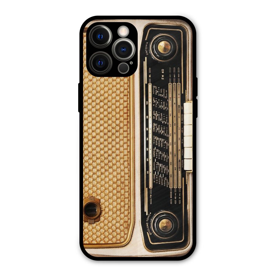 Vintage Radio Metal Back Case for iPhone 12 Pro Max