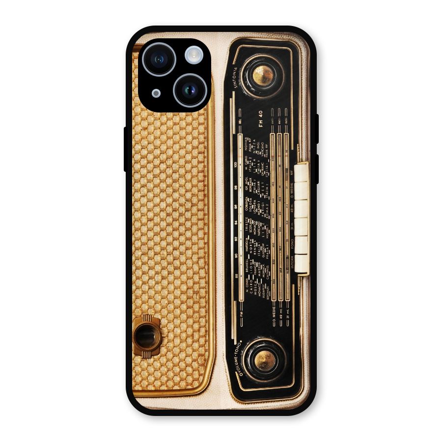 Vintage Radio Metal Back Case for iPhone 14