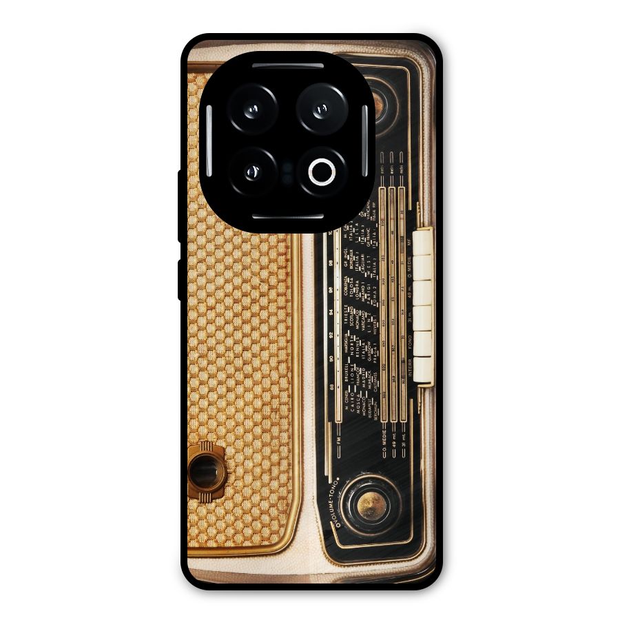 Vintage Radio Metal Back Case for iQOO 13