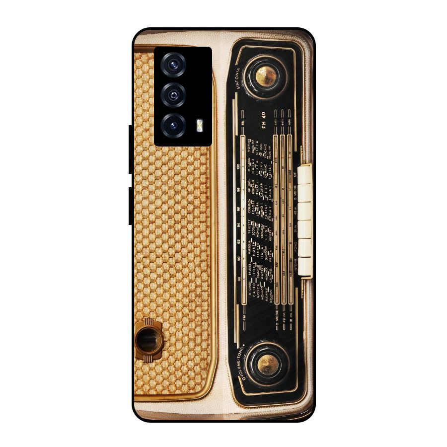 Vintage Radio Metal Back Case for iQOO Z5