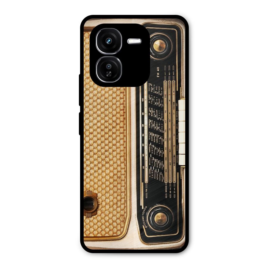 Vintage Radio Metal Back Case for iQOO Z9x
