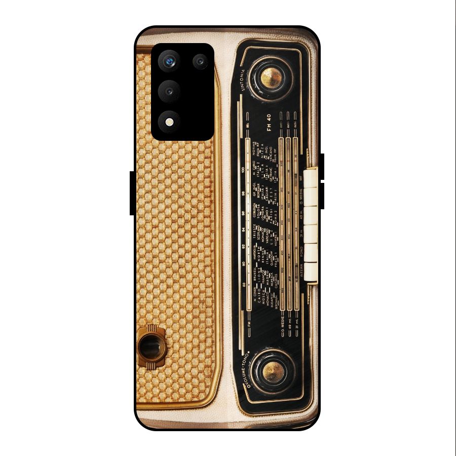 Vintage Radio Metal Back Case for realme 9 5G SE