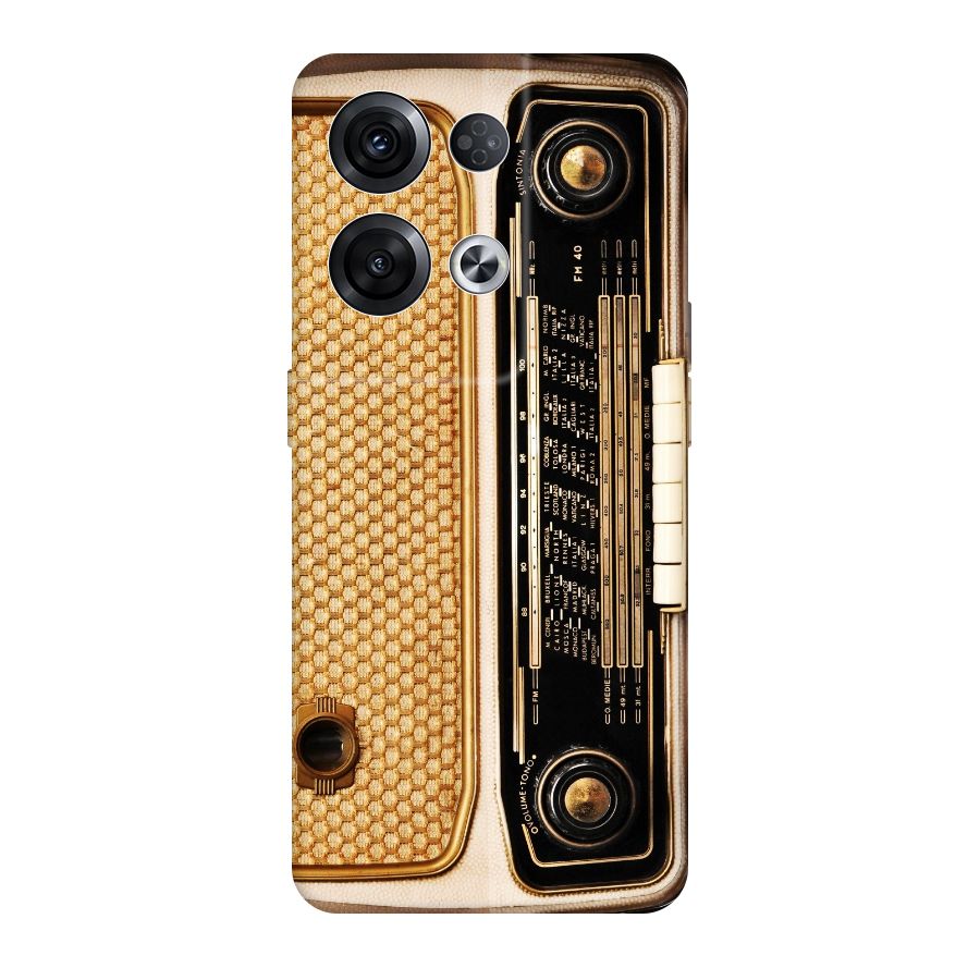 Vintage Radio Original Polycarbonate Back Case for Oppo Reno8 Pro 5G