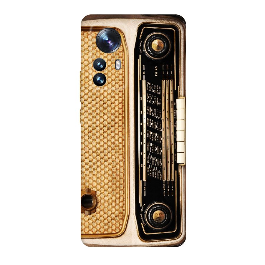 Vintage Radio Original Polycarbonate Back Case for Xiaomi 12 Pro