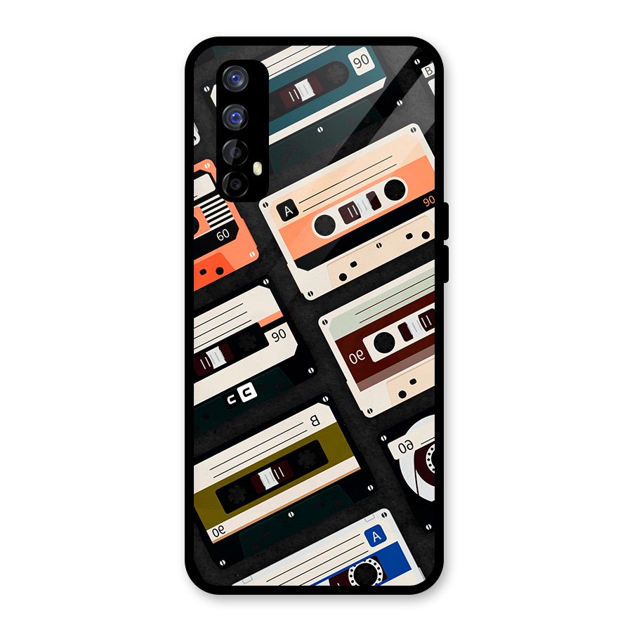 Vintage Retro Cassettes Glass Back Case for Realme 7