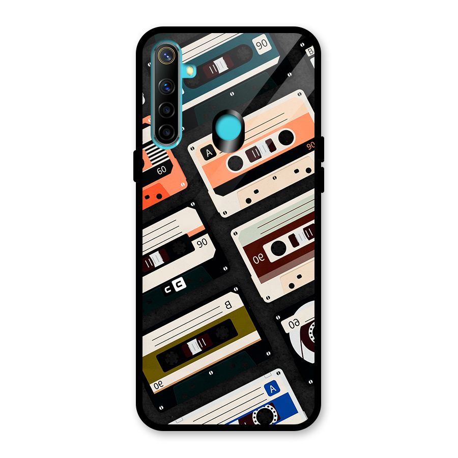 Vintage Retro Cassettes Glass Back Case for Realme Narzo 10