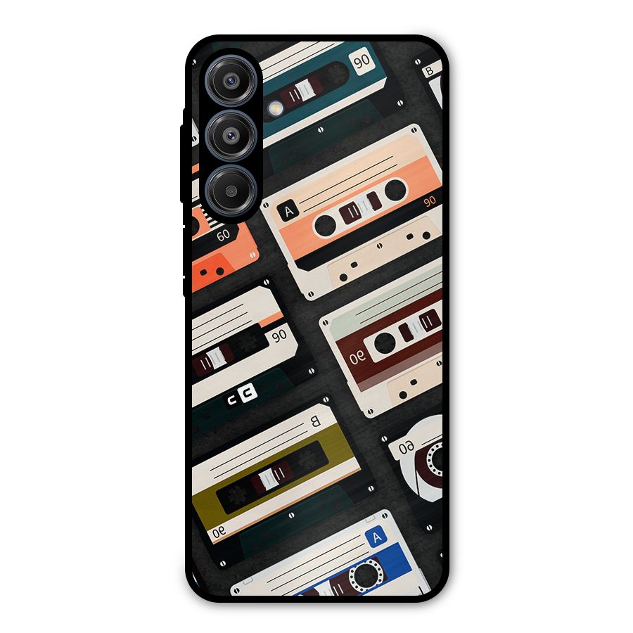 Vintage Retro Cassettes Metal Back Case for Galaxy A16 5G