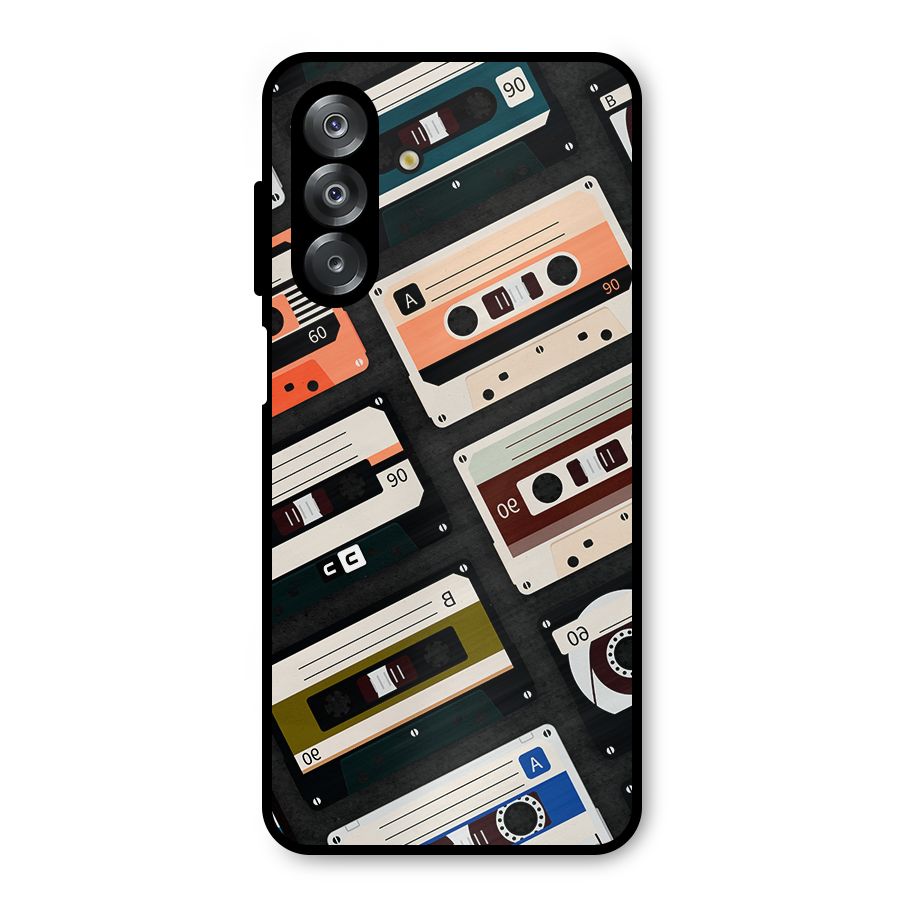 Vintage Retro Cassettes Metal Back Case for Galaxy A26