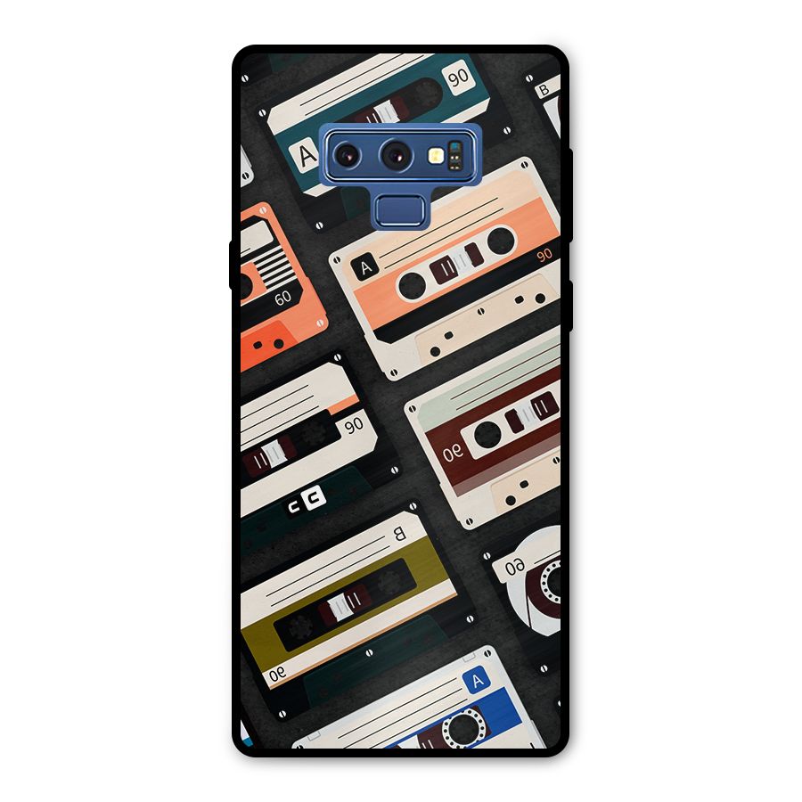 Vintage Retro Cassettes Metal Back Case for Galaxy Note 9