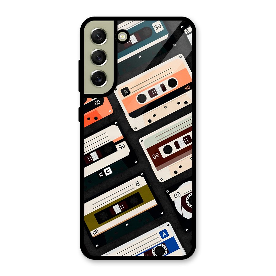 Vintage Retro Cassettes Metal Back Case for Galaxy S21 FE 5G (2023)
