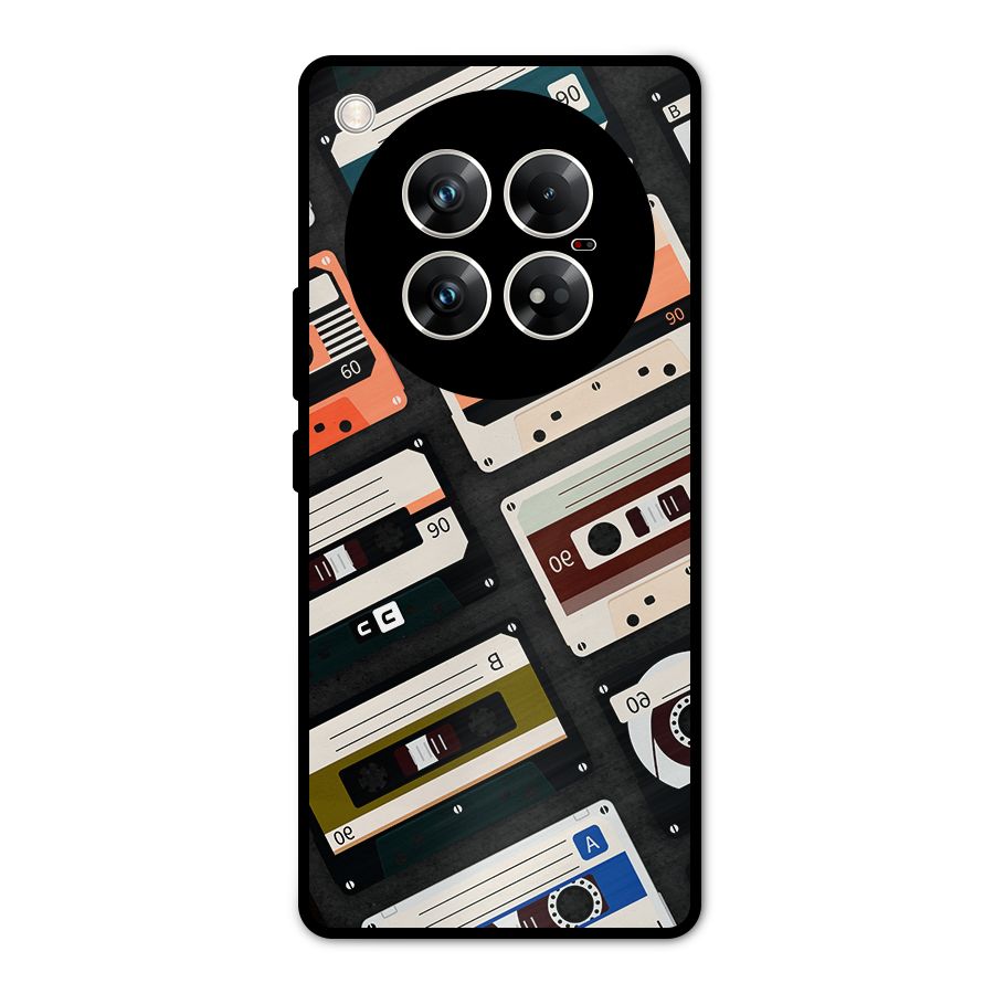Vintage Retro Cassettes Metal Back Case for Infinix Zero 40 5G