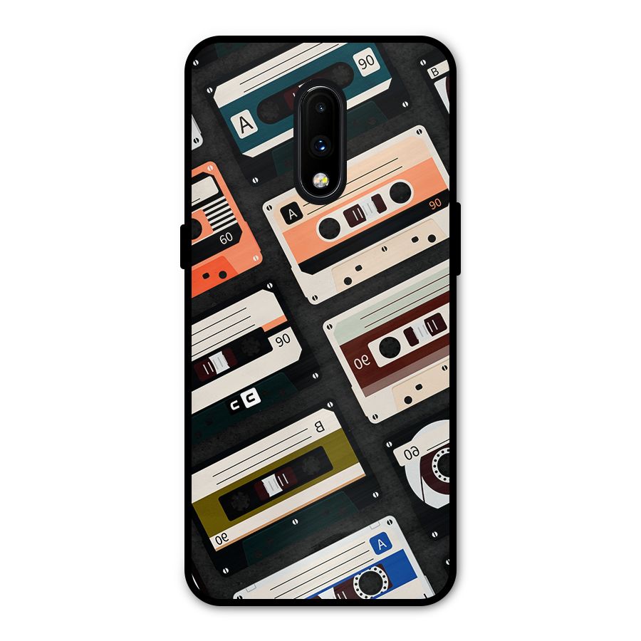 Vintage Retro Cassettes Metal Back Case for OnePlus 7