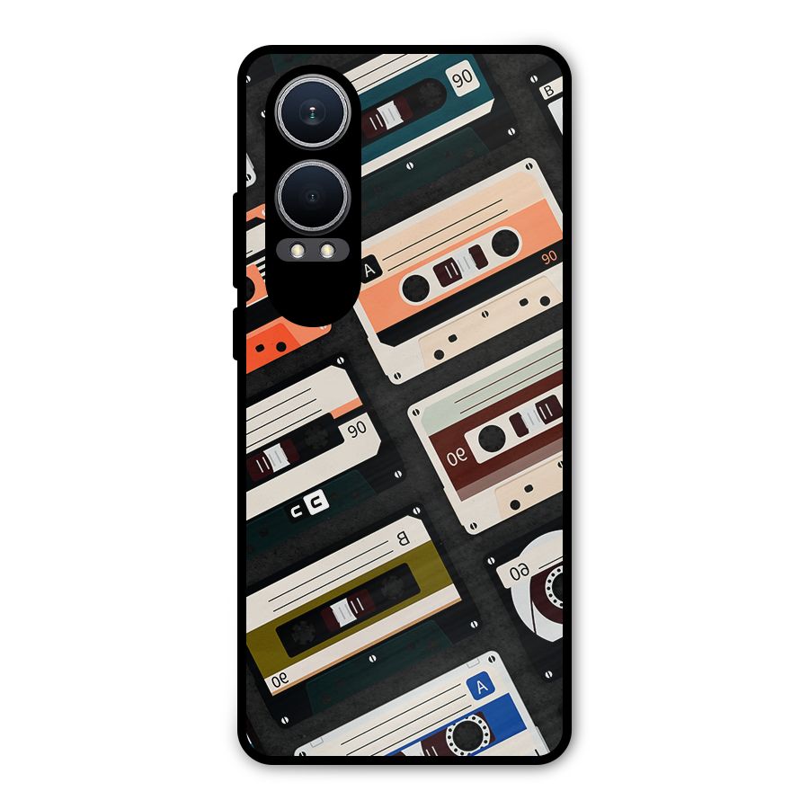 Vintage Retro Cassettes Metal Back Case for OnePlus Nord CE4 Lite