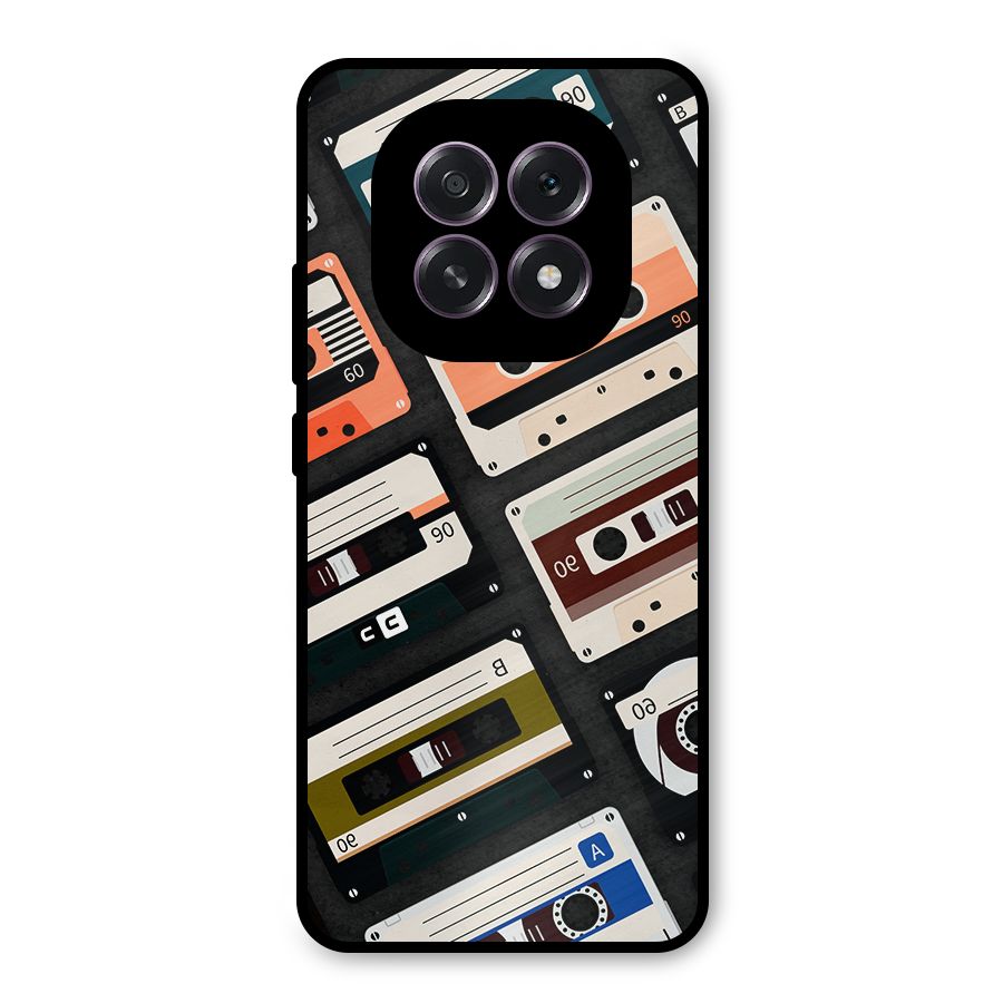 Vintage Retro Cassettes Metal Back Case for Oppo F29