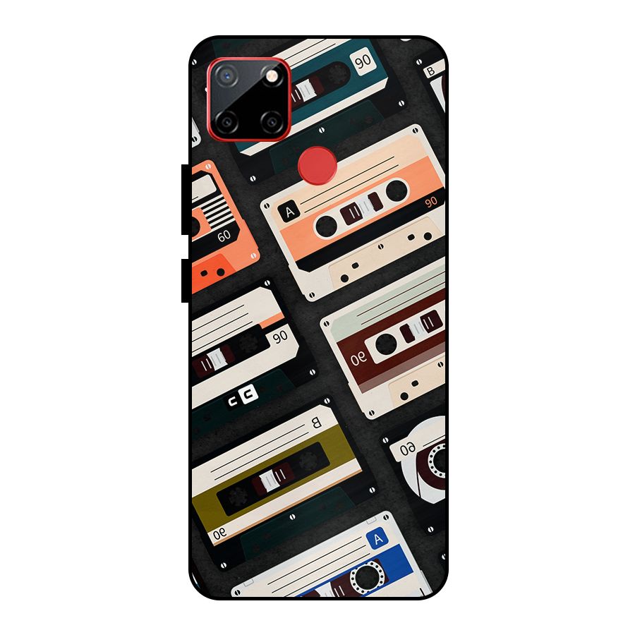 Vintage Retro Cassettes Metal Back Case for Realme C12