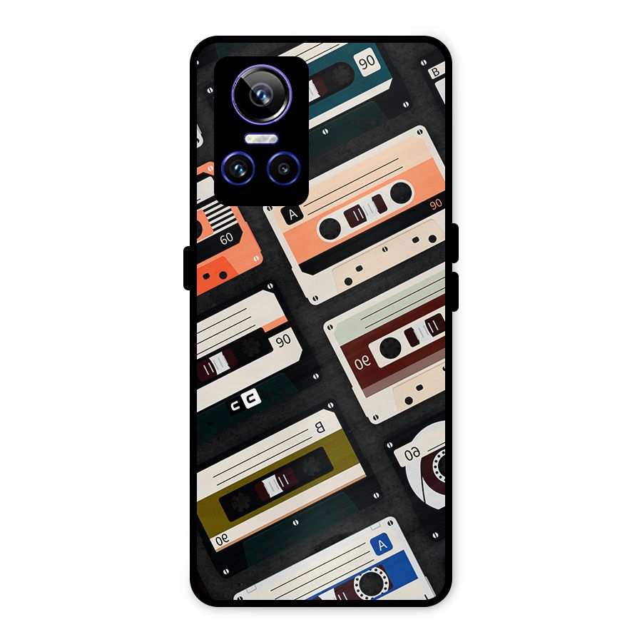 Vintage Retro Cassettes Metal Back Case for Realme GT Neo 3