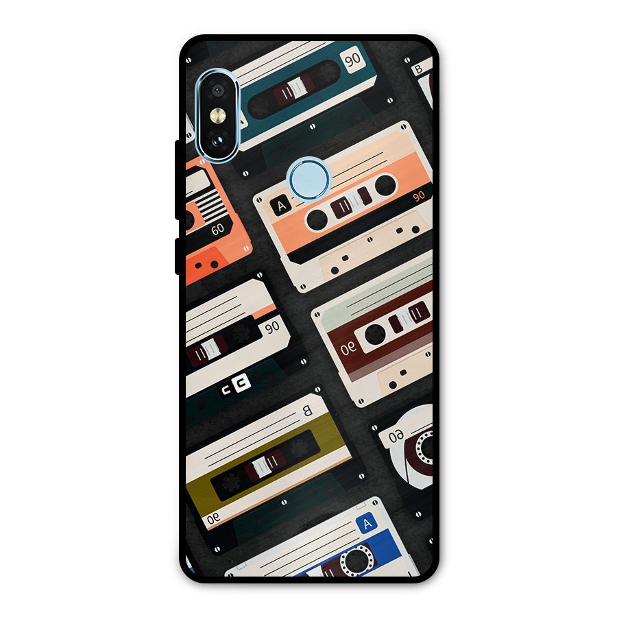 Vintage Retro Cassettes Metal Back Case for Redmi Note 5 Pro