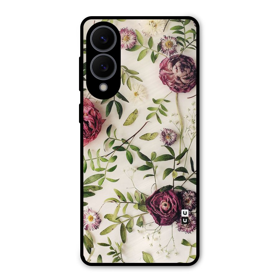 Vintage Rust Floral Metal Back Case for Galaxy S25 Edge