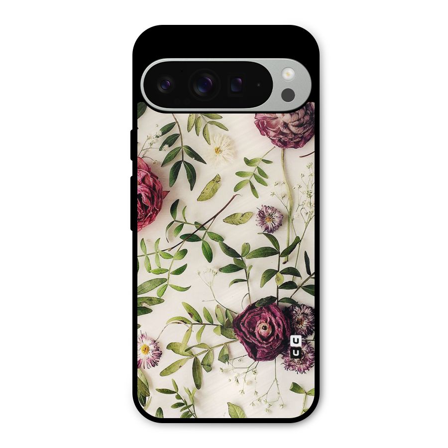 Vintage Rust Floral Metal Back Case for Google Pixel 9 Pro XL
