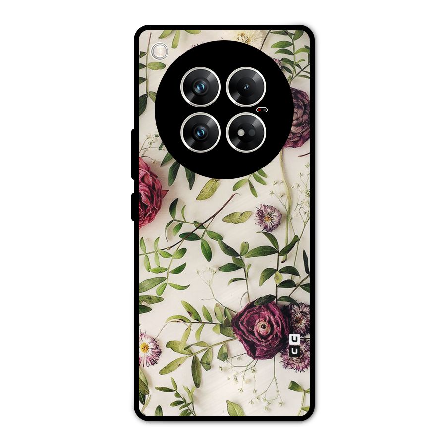 Vintage Rust Floral Metal Back Case for Infinix Zero 40 5G