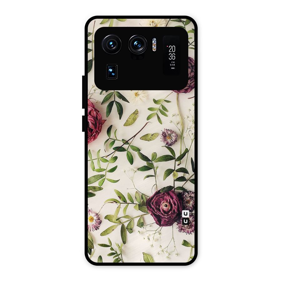 Vintage Rust Floral Metal Back Case for Mi 11 Ultra
