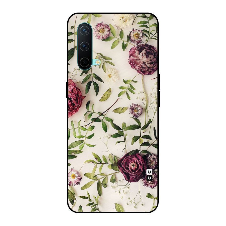 Vintage Rust Floral Metal Back Case for OnePlus Nord CE 5G
