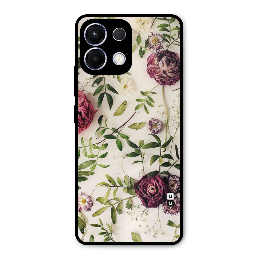 Vintage Rust Floral Metal Back Case for Oppo K13