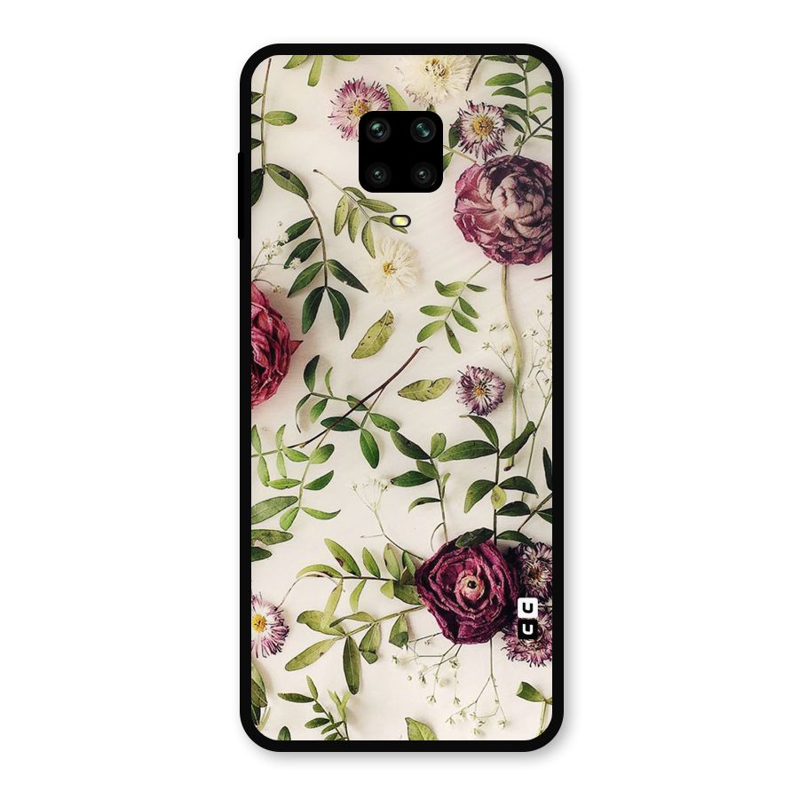 Vintage Rust Floral Metal Back Case for Poco M2