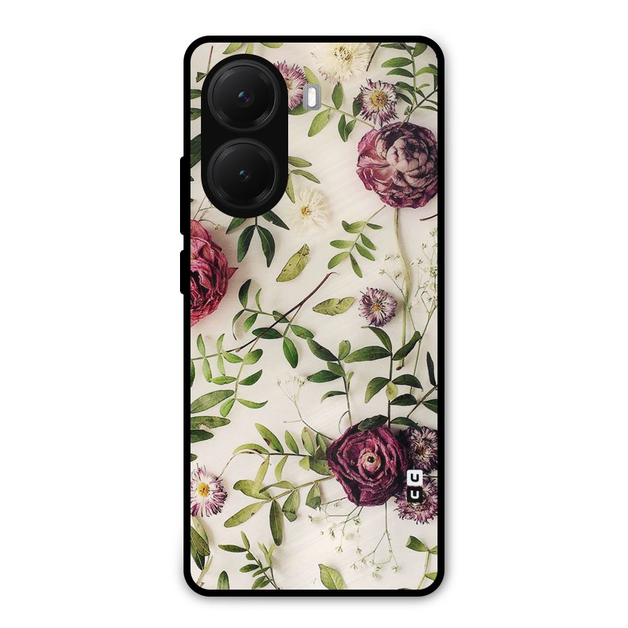 Vintage Rust Floral Metal Back Case for Poco X7 Pro