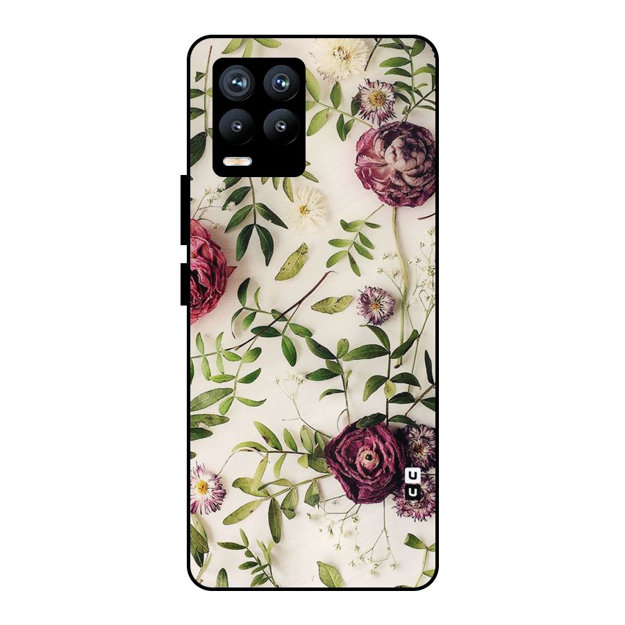 Vintage Rust Floral Metal Back Case for Realme 8 Pro