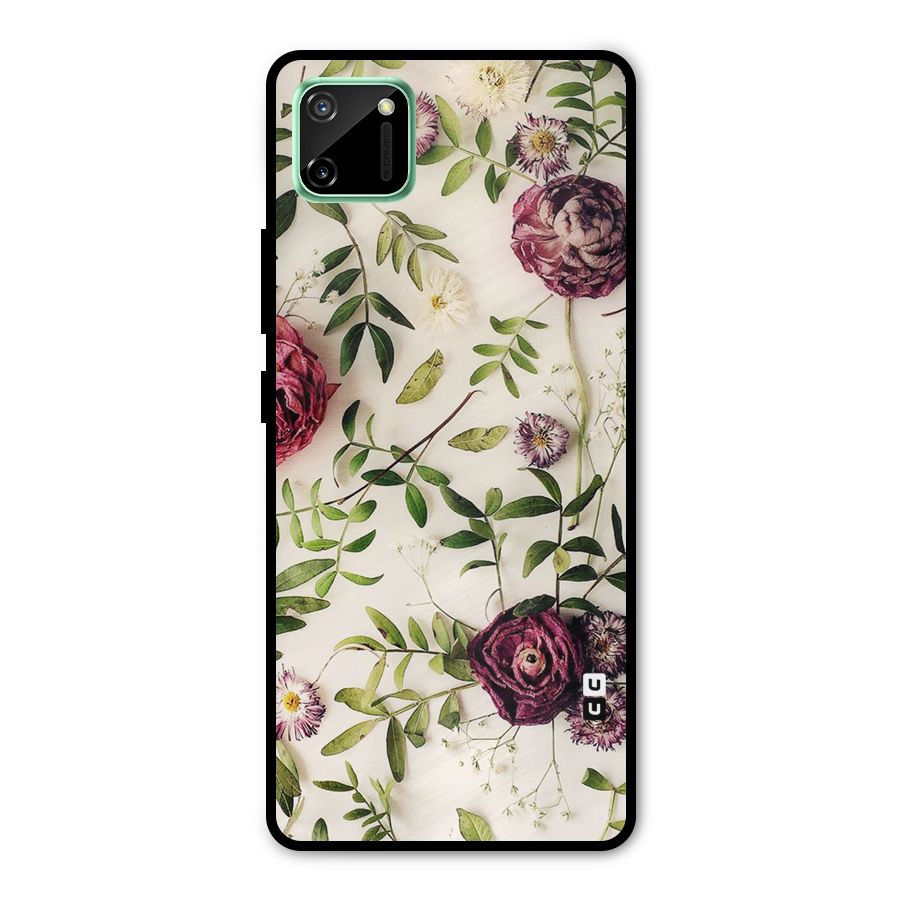 Vintage Rust Floral Metal Back Case for Realme C11