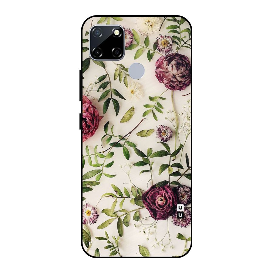 Vintage Rust Floral Metal Back Case for Realme Narzo 20