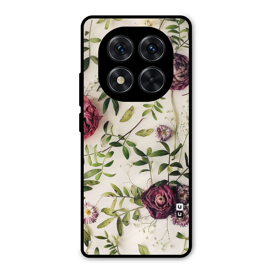 Vintage Rust Floral Metal Back Case for Redmi Note 14 Pro 5G