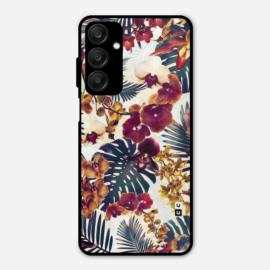 Vintage Rustic Flowers Metal Back Case for Galaxy A25 5G