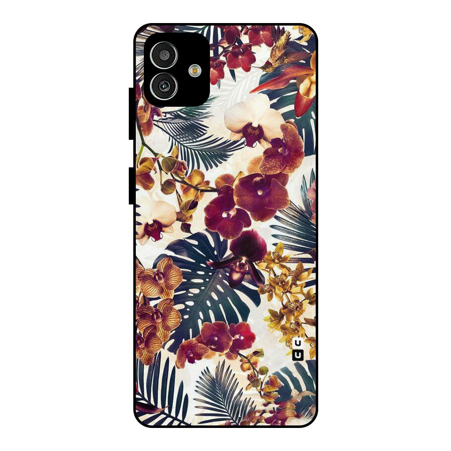 Vintage Rustic Flowers Metal Back Case for Galaxy M13 5G