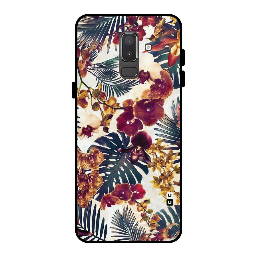 Vintage Rustic Flowers Metal Back Case for Galaxy On8 (2018)
