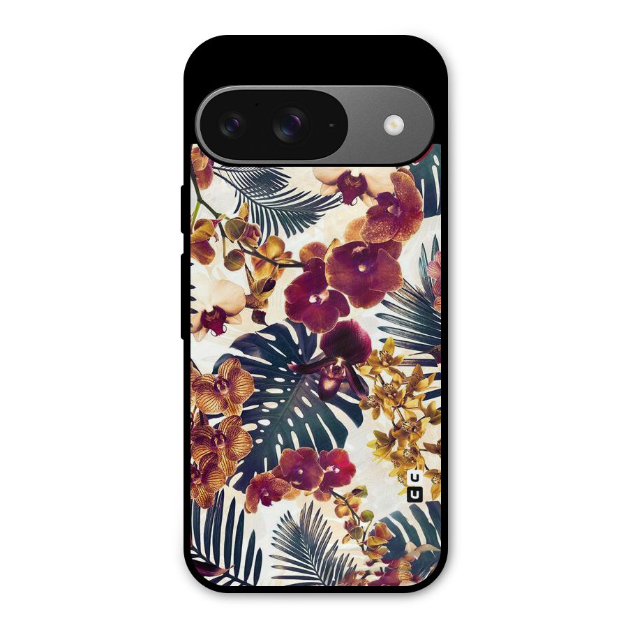 Vintage Rustic Flowers Metal Back Case for Google Pixel 9