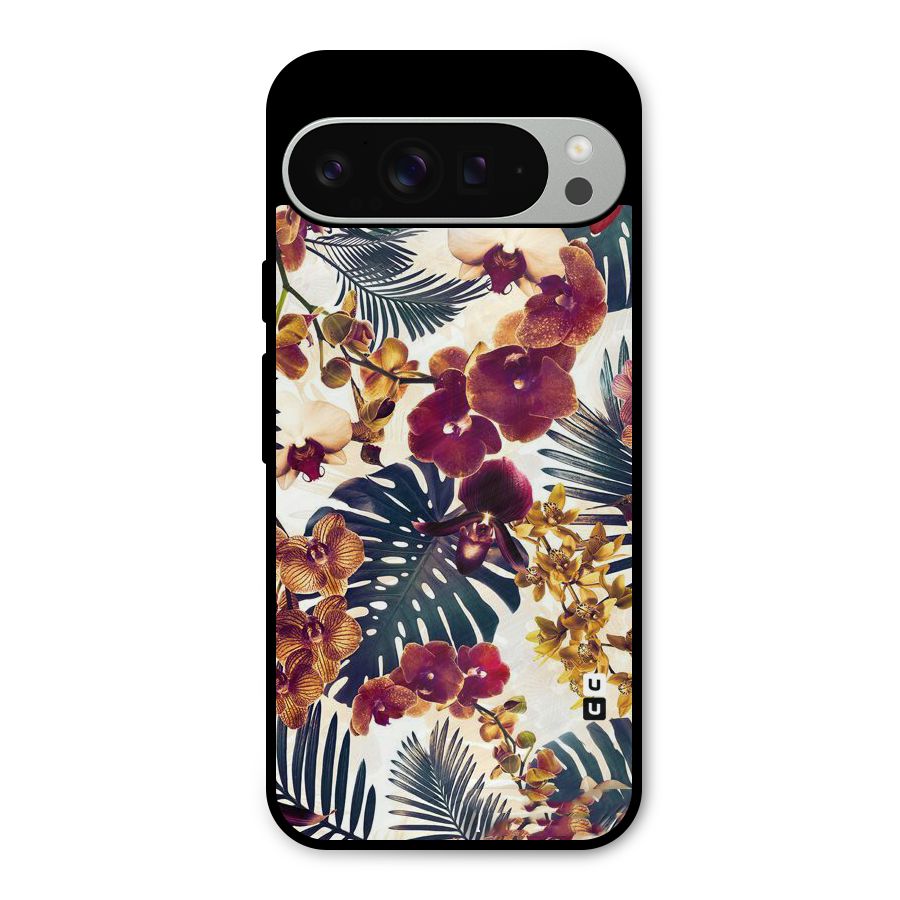 Vintage Rustic Flowers Metal Back Case for Google Pixel 9 Pro XL