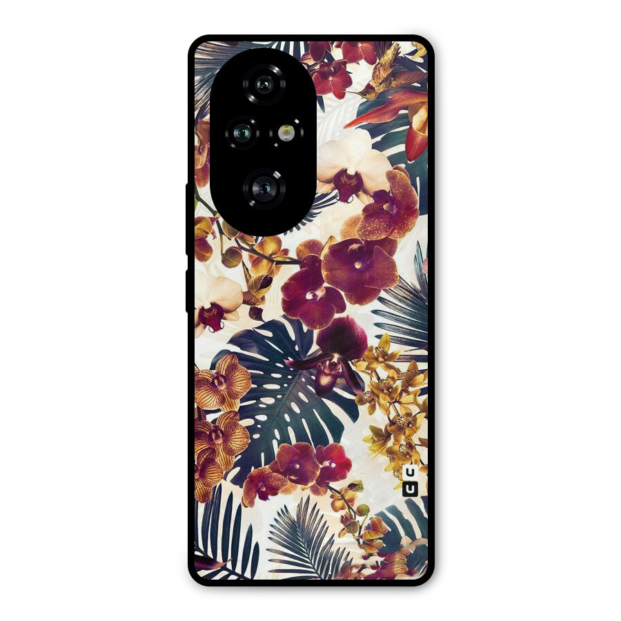 Vintage Rustic Flowers Metal Back Case for Honor 200 Pro