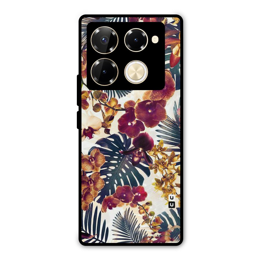 Vintage Rustic Flowers Metal Back Case for Infinix Note 40 Pro