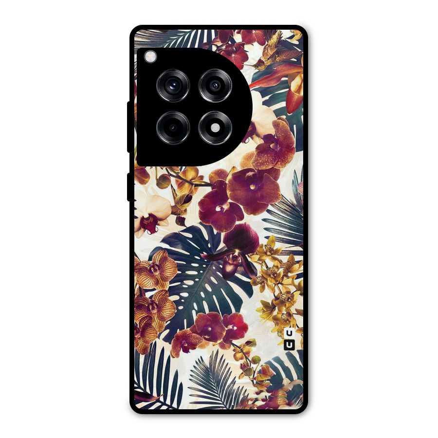 Vintage Rustic Flowers Metal Back Case for OnePlus 12R