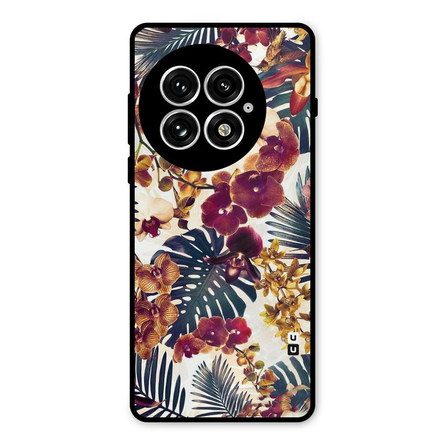 Vintage Rustic Flowers Metal Back Case for OnePlus 13