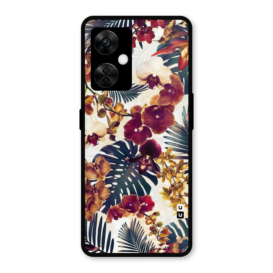 Vintage Rustic Flowers Metal Back Case for OnePlus Nord CE 3 Lite
