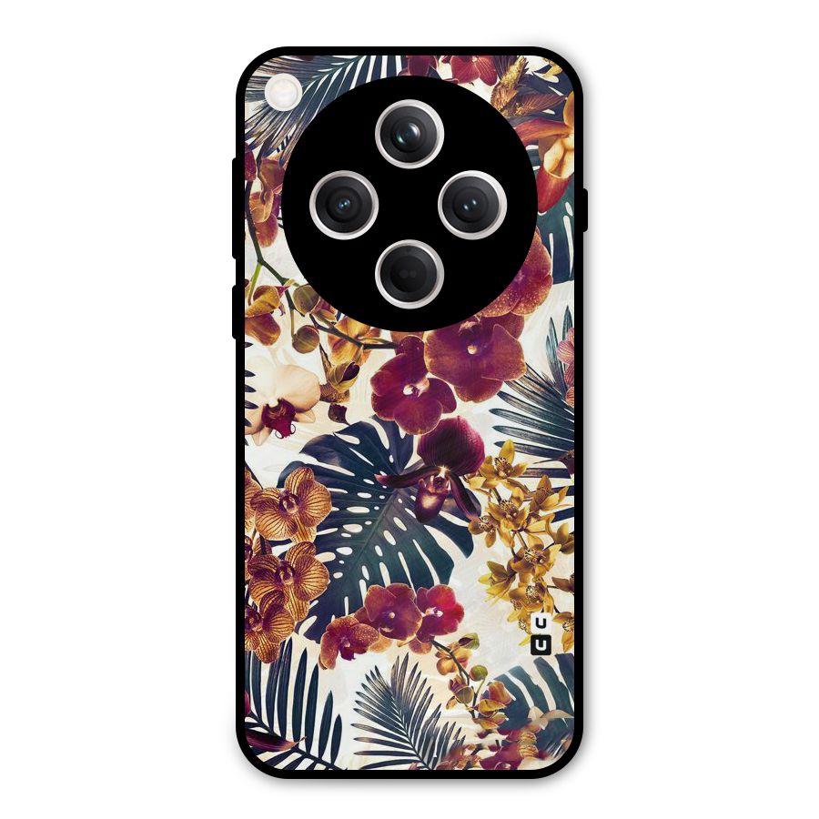 Vintage Rustic Flowers Metal Back Case for Oppo Find X8